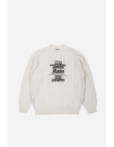 Pull Cable Knit Rain s'inspire de l'anatomie humaine