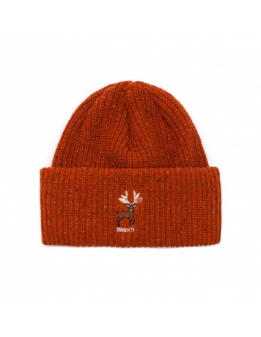 Magenta Deer Beanie Orange brillant des détails fins