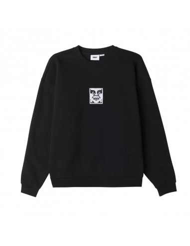 Obey Icon Extra Heavy Crew 2 Black l'achat 