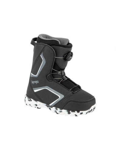 Nitro Youth Droid BOA Snowboard Boots - Black / White / Charcoal chez Cornerstreet bien 