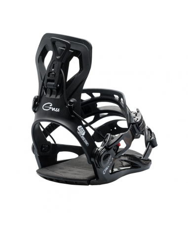 GNU 2025 Cheeter Snowboard Bindings - Black Pour