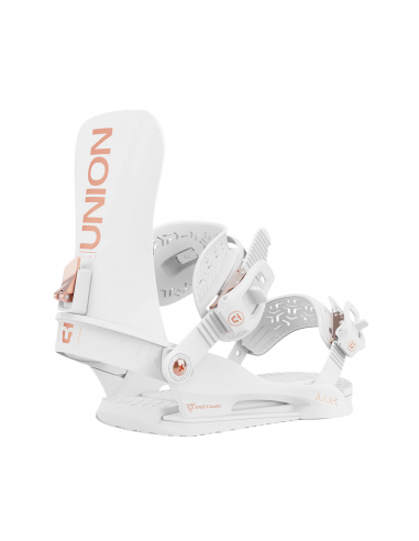 Union Women's 2025 Juliet Snowboard Bindings - White brillant des détails fins