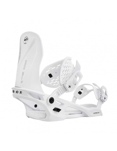 Arbor 2025 Spruce Snowboard Bindings - White Découvrez la collection